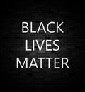 Black lives matter. Social media hashtag. Police violence. Stop violence